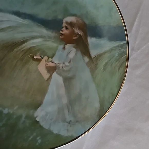 Thornton Ulz "A Friend In The Sky" Precious Moments Collection Plate - Picture 5 of 12